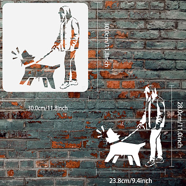 PET Hollow Out Drawing Painting Stencils(DIY-WH0391-0269)-2