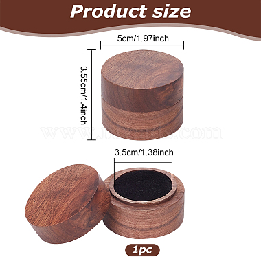колонна деревянные коробки для колец для пар(OBOX-WH0001-05)-2