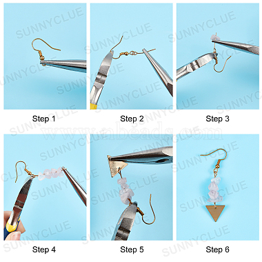 DIY Chip Dangle Earring Making Kits(DIY-SC0016-49)-4