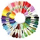 50 Skeins 50 Colors 6-Ply Cotton Embroidery Floss(PW-WG66837-08)-1