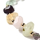 Faceted Natural Fluorite Stretch Beaded Bracelets(BJEW-P318-01G-01)-2