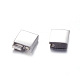 304 Stainless Steel Magnetic Clasps with Glue-in Ends(STAS-I011-04)-3