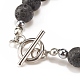 Natural & Synthetic Mixed Gemstone Beaded Bracelet for Women(BJEW-JB08171)-5