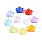 Transparent Acrylic Beads, Star, Mixed Color, 16.5x18.5x12mm, Hole: 2.8mm, about 276pcs/500g(TACR-N020-09)