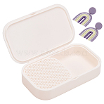 PLA Polymer Clay Separating Powder Storage Box, Rectangle, PapayaWhip, 145x85x28mm(AJEW-WH0481-96)