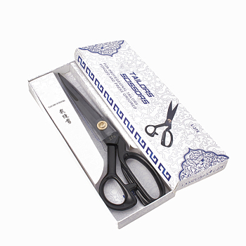 German Steel Tailor Scissors, Sewing scissors, Black, Gunmetal, 285x90x13mm