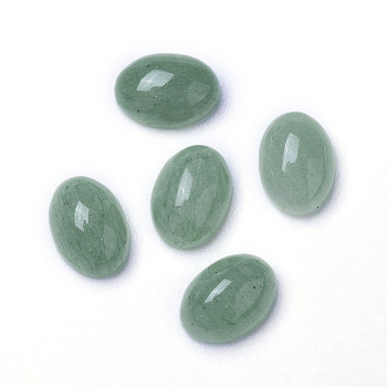 Natural Green Aventurine Cabochons, Oval, 7x5x2~3mm