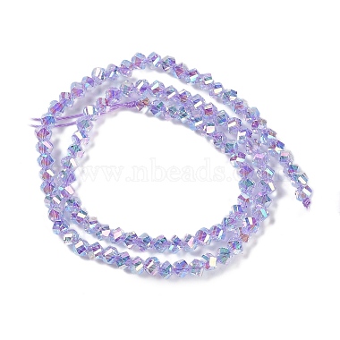 Electroplate Glass Beads Strands(GLAA-Q105-04)-3