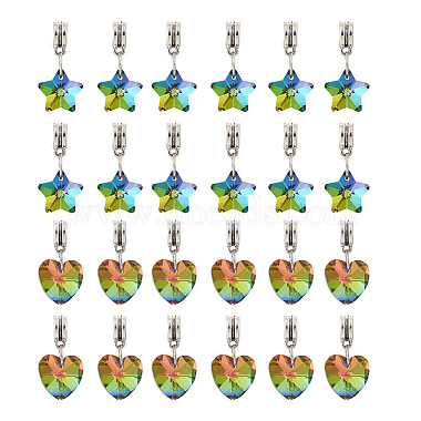 48Pcs 2 Styles Large Hole Alloy European Dangle Charms(FIND-YS0001-01)-2