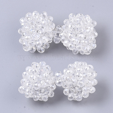 32mm Clear Bowknot Acrylic Beads