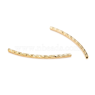 Brass Curved Tube Beads(X-KK-T014-49G)-3