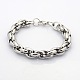 Casual Style 304 Stainless Steel Double Link Chain Bracelets(STAS-O036-37P)-1