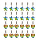 48Pcs 2 Styles Large Hole Alloy European Dangle Charms(FIND-YS0001-01)-2