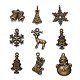 Noël style mixte pendentifs en alliage de style tibétain(TIBEP-F040-02AB)-1