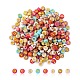 300pcs 2 Styles Opaque Mixed Color Acrylic Beads(MACR-YW0002-58A)-1