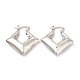 Rack Plating Brass Rhombus Hoop Earrings for Women(EJEW-G342-01P)-1