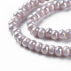 Chapelets de perles en verre galvanoplastique(X-EGLA-Q109-B06)-3