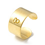 Golden 304 Stainless Steel Ring Components(X-KK-I674-03B-G)
