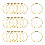 Ion Plating(IP) 304 Stainless Steel Linking Ring, Nickel Free, Round Ring, Golden, 20x0.8mm(STAS-S079-13-B04-NF)