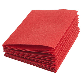 15Pcs Felt Non Woven Fabric, DIY Craft Supplies, Rectangle, Red, 285x180x1mm