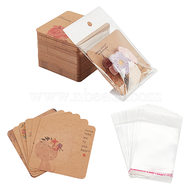 Paper Hair Clip Display Cards