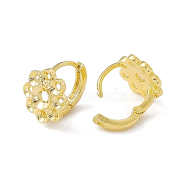 Real 24K Gold Plated Brass Hoop Earring Findings