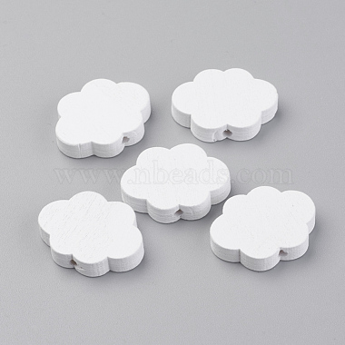 22mm Creamy White Others Wood Beads