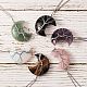 6Pcs 6 Style Natural & Synthetic Gemstone Tree of Life Wire Wrapped Pendants(G-SZ0001-66)-4