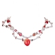 Resin Strawberry Pendant Necklace(NJEW-JN04481-01)-1