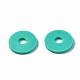 Flat Round Handmade Polymer Clay Beads(CLAY-R067-10mm-34)-4