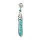 Synthetic Turquoise European Dangle Charms(FIND-C017-04B)-1