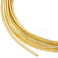Brass Wire, Round, Golden, 15 Gauge, 1.5mm, about 9.84 Feet(3m)/Bundle(CWIR-WH0010-08B-G)