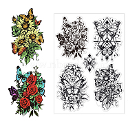 Custom PVC Plastic Clear Stamps, for DIY Scrapbooking, Photo Album Decorative, Cards Making, Butterfly, 160x110mm(DIY-WH0618-0002)