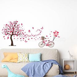 Translucent PVC Self Adhesive Wall Stickers, Waterproof Decals for Home Living Room Bedroom Wall Decoration, Tree, 900x390mm, 3 sheets/set.(STIC-WH0015-010)