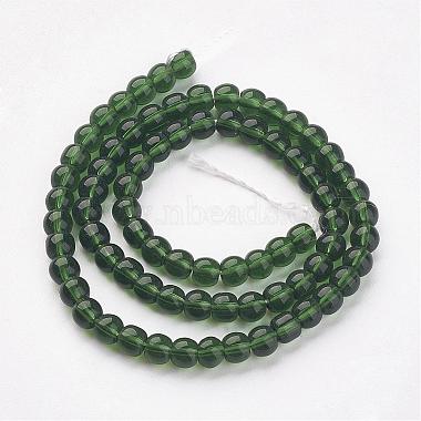 Glass Beads Strands(GR4mm18Y)-3