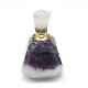 Pendentifs de bouteille de parfum en jade naturel à facettes(G-E556-11H)-2