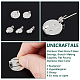 50Pcs 5 Style 316 Surgical Stainless Steel Brooch Base Settings(STAS-UN0053-58)-5