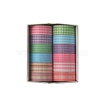 12 Rolls Retro Decorative Paper Tapes, Floral Adhesive Tapes, for DIY Scrapbooking Supplie Gift Decoration, Colorful, 15mm, about 2.19 Yards(2m)/Set(STIC-Q009-02D)