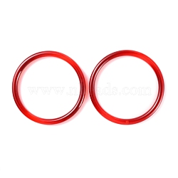 Plastic Handbag Handle, for Purse Making, Round Ring, Red, 12.2x1cm, Inner Diameter: 10.3cm(KY-WH0035-02B)