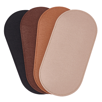 Elite 4Pcs 4 Colors Felt Bag Bottom Shaper, Oval, Mixed Color, 30x15.2x0.5cm, 1pc/color