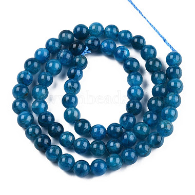 Natural Apatite Beads Strands(G-S150-18-6mm)-2