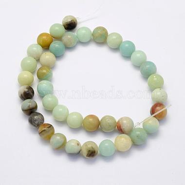 Natural Flower Amazonite Beads Strands(X-G-G697-F06-4mm)-3