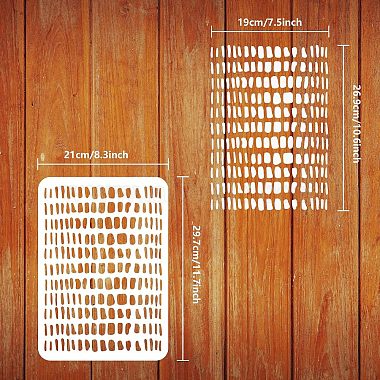 Large Plastic Reusable Drawing Painting Stencils Templates(DIY-WH0202-509)-2