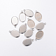 304 Stainless Steel Pendant Cabochon Settings(STAS-G075-21P)-3