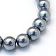 Chapelets de perles rondes en verre peint(HY-Q330-8mm-12)-2