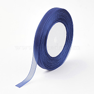 Sheer Organza Ribbon, Wide Ribbon for Wedding Decorative, Midnight Blue, 1 inches(25mm), 250Yards(228.6m)(H0BZB0G5)