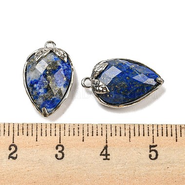 Natural Lapis Lazuli Faceted Pendants(G-M431-06P-04)-3
