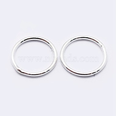 925 Sterling Silver Round Rings(STER-F036-03S-0.5x5)-2