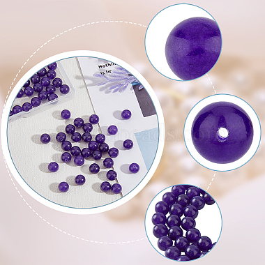3 Strands Natural Amethyst Round Beads Strands(G-HY0001-23)-5