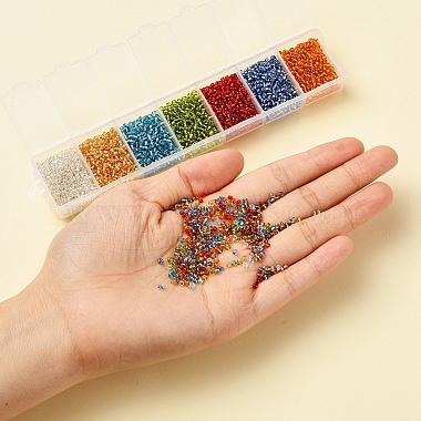 3500Pcs 7 Colors 12/0 Glass Round Seed Beads(SEED-YW0001-23)-7